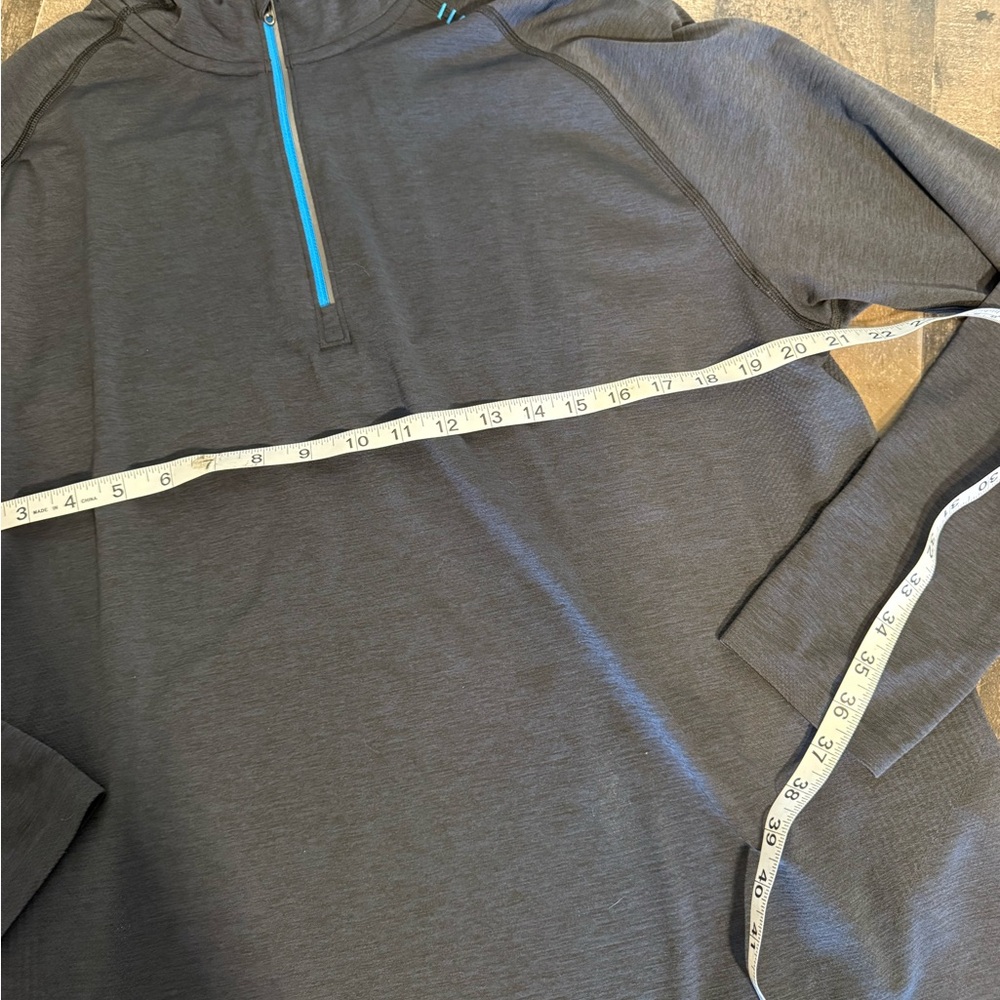 Lululemon Half Zip Hooded‎ Pullover Thumbholes Gray XXL - Picture 3 of 8